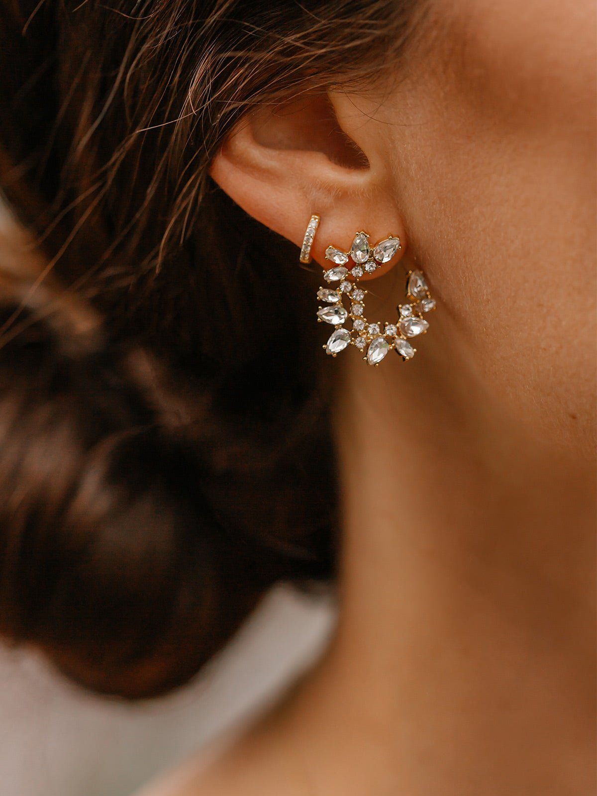 Lupe Crescent Studs